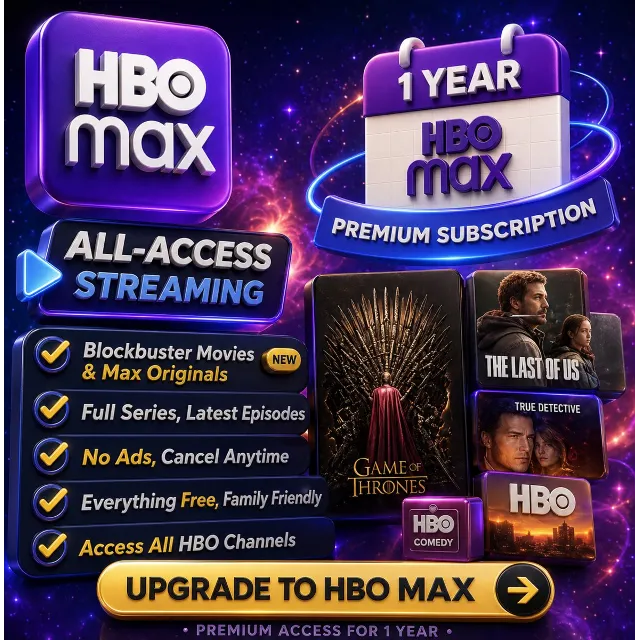 HBO MAX Premium 12 Months Account