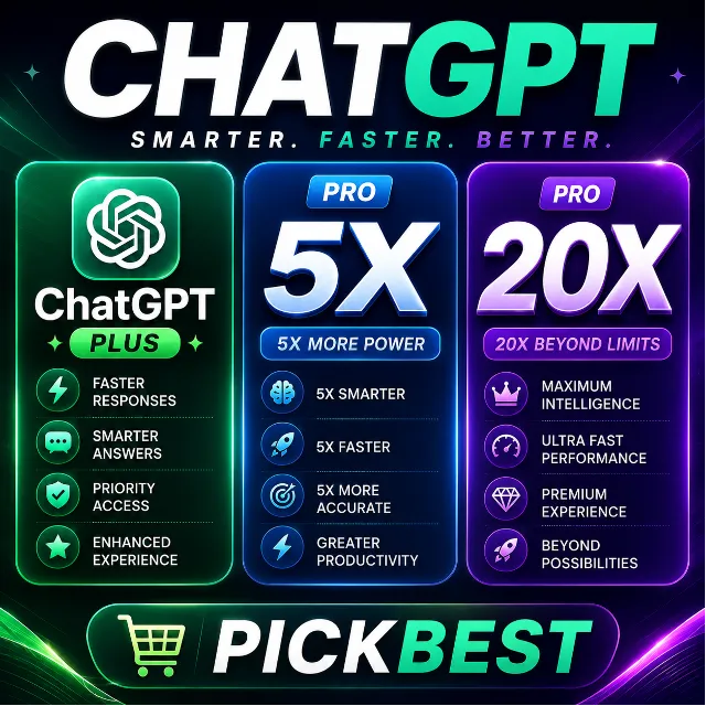 ChatGPT Plus | Pro 5x | Pro 20x | 1 месяц | круглосуточно |