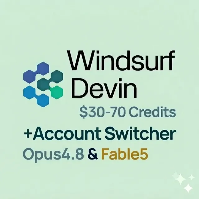 Devin Windsurf Account | 30-70 Кредитов | Fable5 &amp; Opus4.8