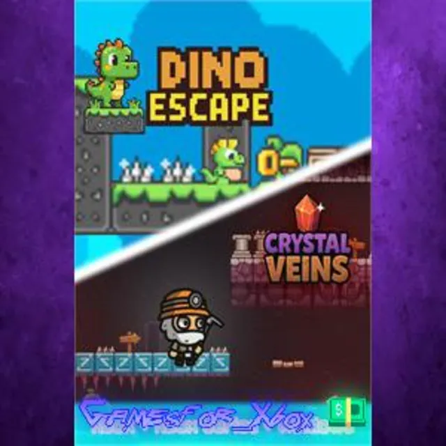 ☀️Dino Escape &amp; Crystal Veins Bundle XBOX