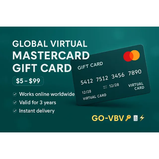💳 Глобальная виртуальная платежная карта 🌍 | $5–$99 | ⏳ Срок действия 6 м – 3y