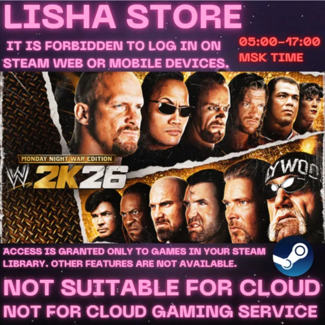 WWE 2K26 Monday Night War Edition Стим Оффлайн На 30 или 90 дней
