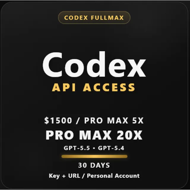 Codex FullMax |  Pro Max 5x / Pro Max 20x | GPT-5.5, GPT-5.4