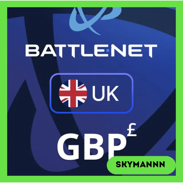 Карта Blizzard Battle.net 40 GBP Великобритания 24/7