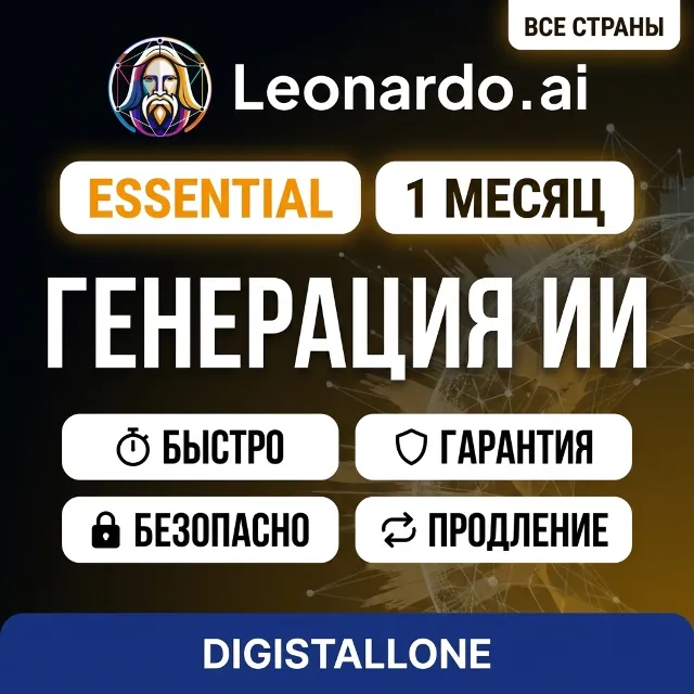 Leonardo.ai Essential | 1 месяц | Личный аккаунт с полным доступом