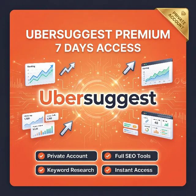Ubersuggest Premium 7-дневный пробный доступ | Приватный аккаунт