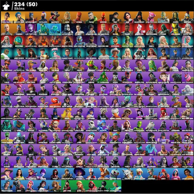 FN (ВСЕ ПЛАТФОРМЫ) 💎 234 скина (50 платных) | Полный доступ  + 2 🎁