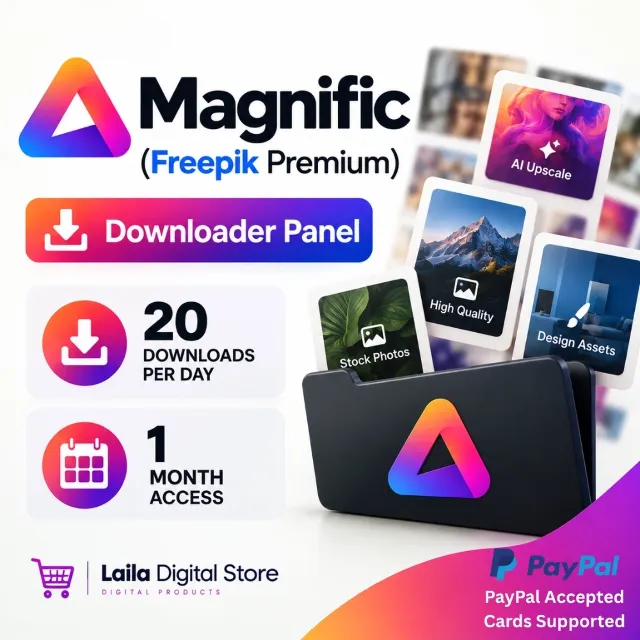 Magnific (Freepik Premium) 1 месяц - 20 загрузок в день - Панель загрузчика АВТО