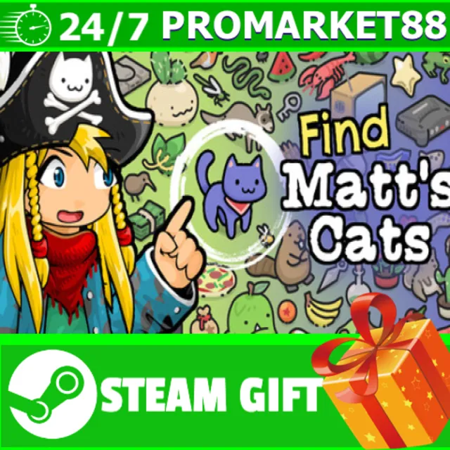 ️ВСЕ СТРАНЫ+РОССИЯ Find Matt's Cats STEAM GIFT