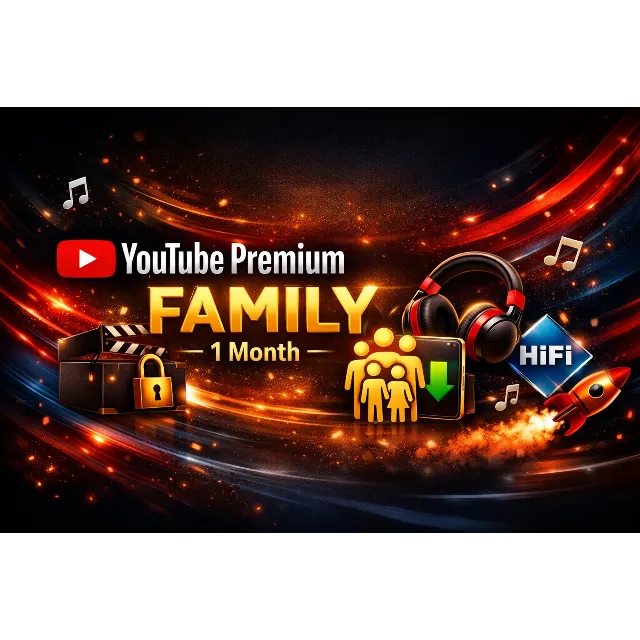 🎧🔥 YouTube Premium Family – 1 месяц 👨‍👩‍👧‍👦✨ | 🚀 Без рекламы, офлайн, HiFi 💯