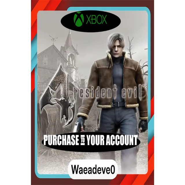 resident evil 4 (2005) Xbox – Purchase for Your Account