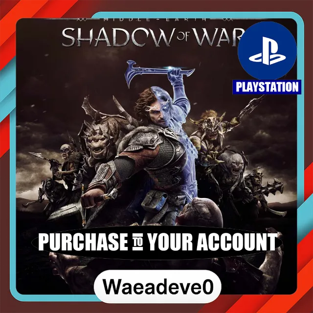 Middle-earth™: Shadow of War™ – PlayStation (PSN) – Purchase in Your Account