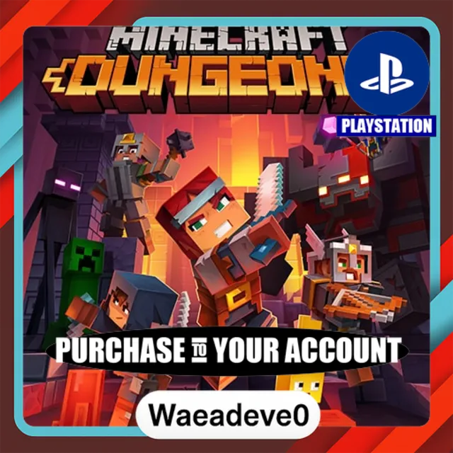 Minecraft Dungeons – PlayStation (PSN) – Purchase in Your Account