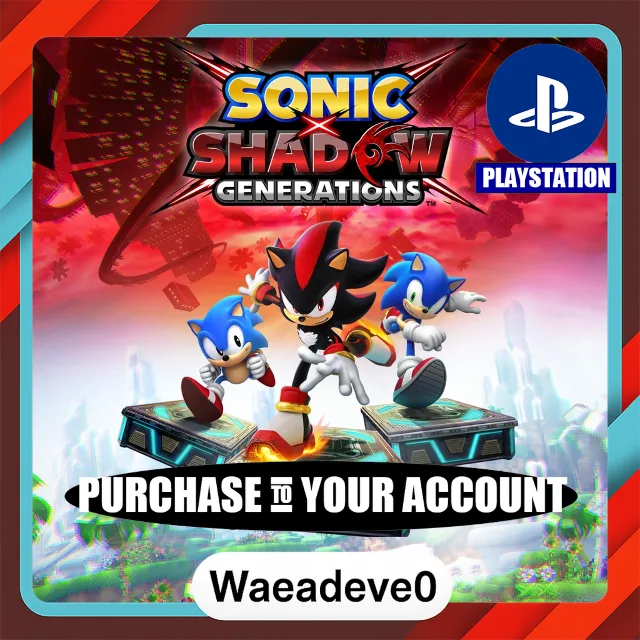 SONIC X SHADOW GENERATIONS PS4 &amp; PS5 – PlayStation (PSN) – Purchase in Your Account