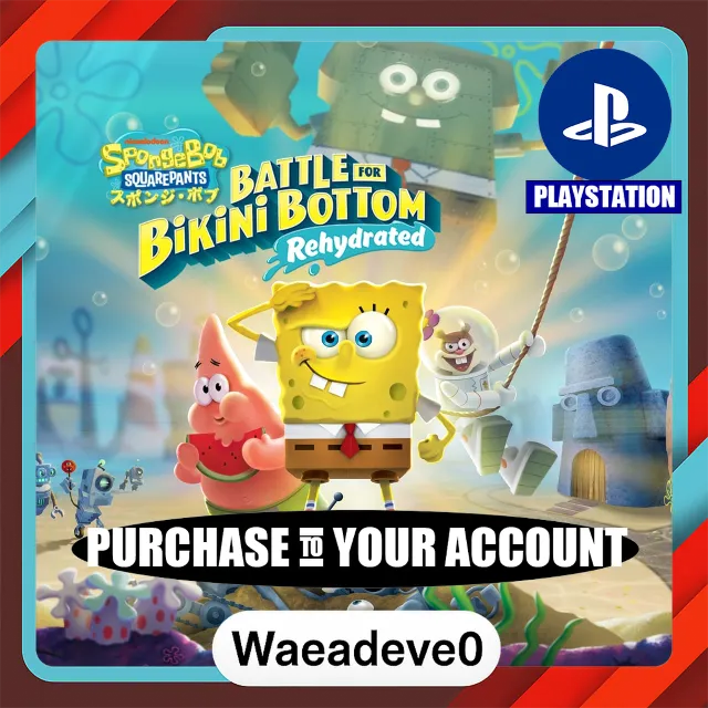 SpongeBob SquarePants: Battle for Bikini Bottom - Rehydrated – PlayStation (PSN) – Pu
