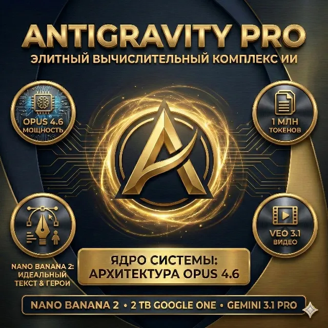 Antigravity ULRTA / PRO | GOOGLE AI PRO | Gemini 3.1| Claude Opus 4.6|ЛИЧНЫЙ 6месяцев