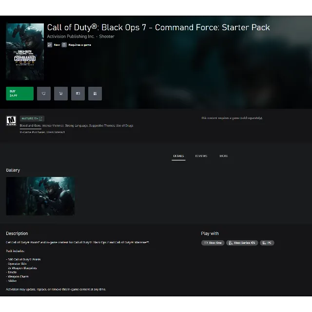 CALL OF DUTY®: BLACK OPS 7 - СИЛА КОМАНДОВАНИЯ: СТАРТОВЫЙ НАБОР XBOX + PC (WIN) КЛЮЧ/