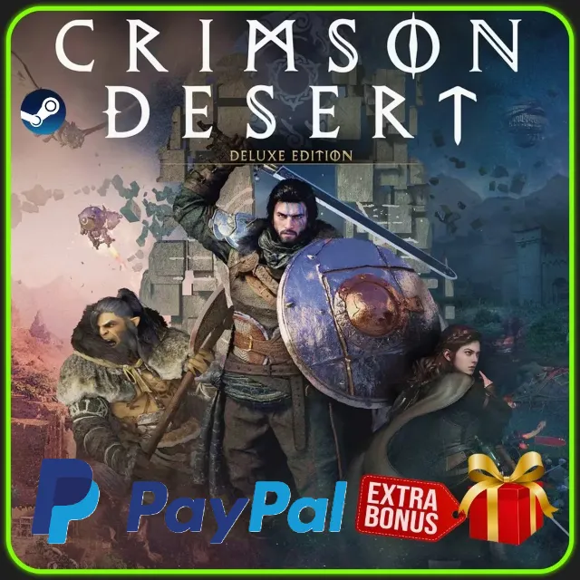 CRIMSON DESERT DELUXE Ed. | NO GUARD | ALL DLC | STEAM | PAYPAL