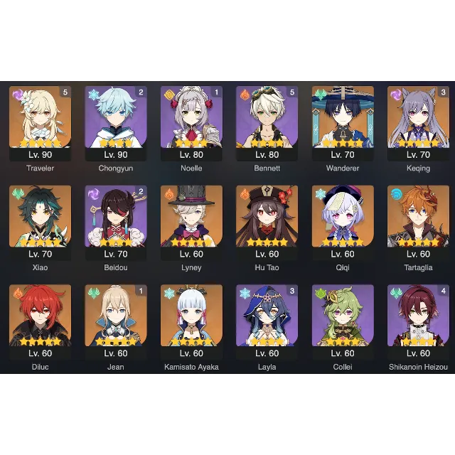 [2в1] GENSHIN IMPACT + Honkai: Star Rail 💎 55 АР | 45 ПЕРСОНАЖЕЙ | 11 ЛЕГЕНДАРНЫХ 🎁