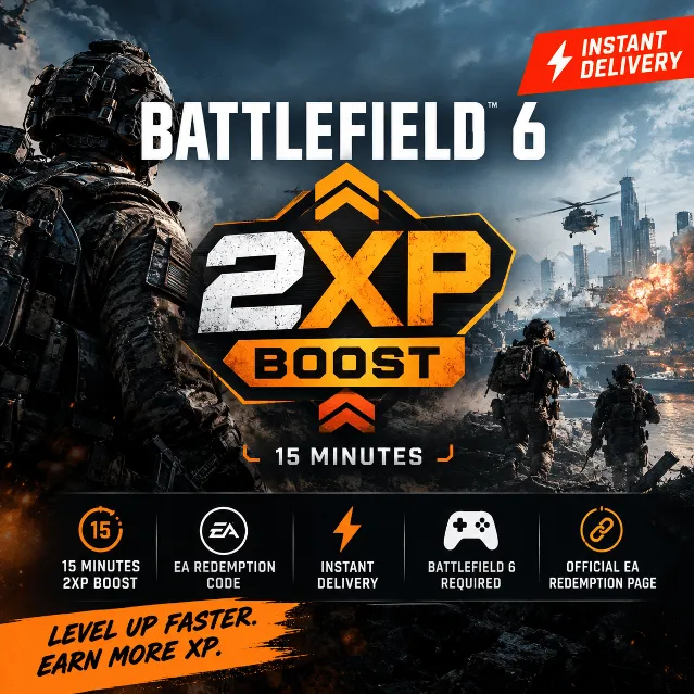 Battlefield 6 —15M 2XP Boost 🎮⚡