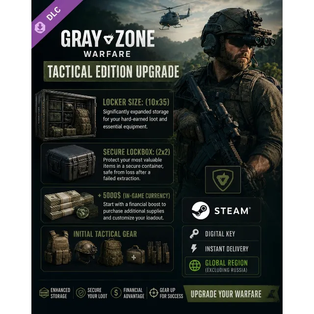 Gray Zone Warfare Tactical Edition Upgrade DLC (Steam) ключ