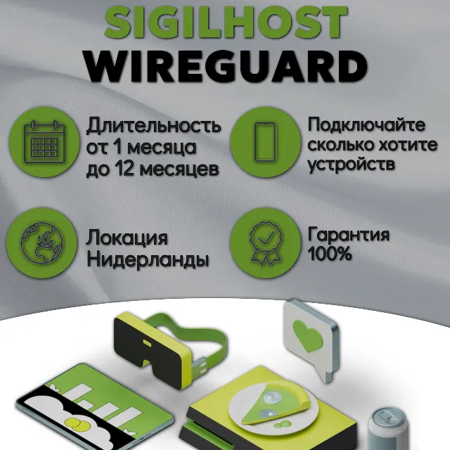 🌍Ключ для WireGuard | CТРАНА: НИДЕРЛАНДЫ 🌍