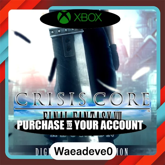 CRISIS CORE –FINAL FANTASY VII– REUNION DIGITAL DELUXE EDITION Xbox – Purchase for Yo