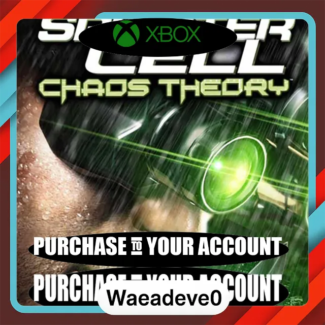 Tom Clancy's Splinter Cell: Chaos Theory Xbox – Purchase for Your Account