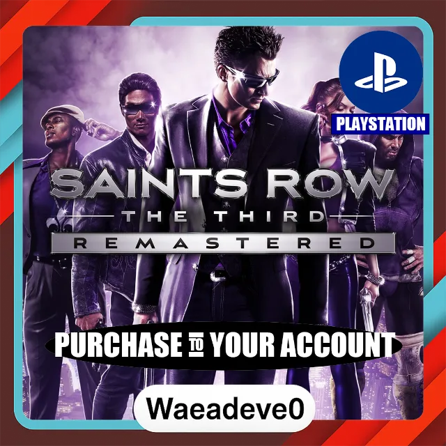 Saints Row: The Third Remastered – PlayStation (PSN) – Purchase in Your Account