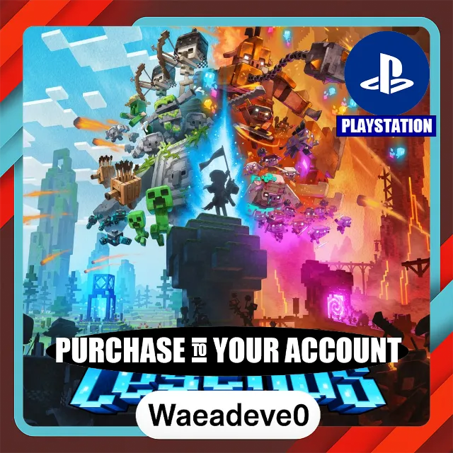 Minecraft Legends – PlayStation (PSN) – Purchase in Your Account
