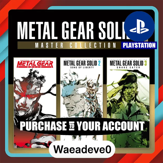 METAL GEAR SOLID: MASTER COLLECTION Vol.1 PS4 &amp; PS5 – PlayStation (PSN) – Purchase in