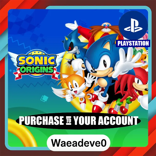Sonic Origins PS4 &amp; PS5 – PlayStation (PSN) – Purchase in Your Account