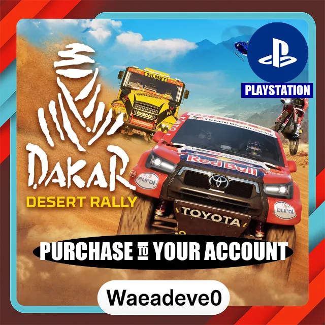 Dakar Desert Rally PS4 &amp; PS5 – PlayStation (PSN) – Purchase in Your Account