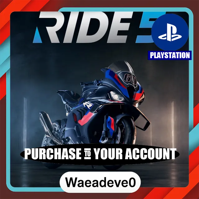 RIDE 5 – PlayStation (PSN) – Purchase in Your Account