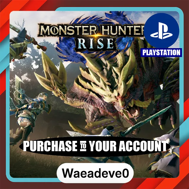 Monster Hunter Rise PS4 &amp; PS5 – PlayStation (PSN) – Purchase in Your Account