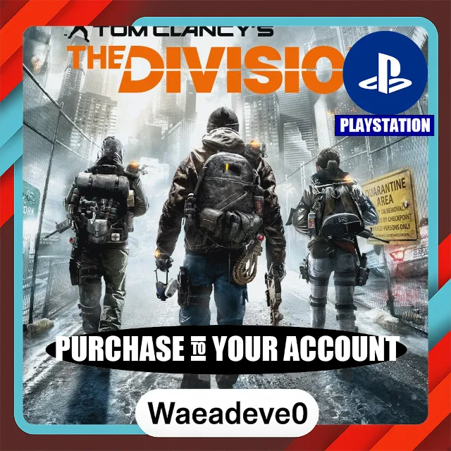TOM CLANCY'S THE DIVISION – PlayStation (PSN) – Purchase in Your Account