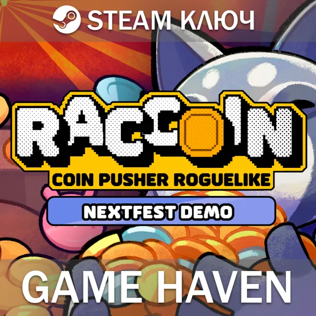 RACCOIN: Coin Pusher Roguelike 🔑 Steam ключ РФ+СНГ