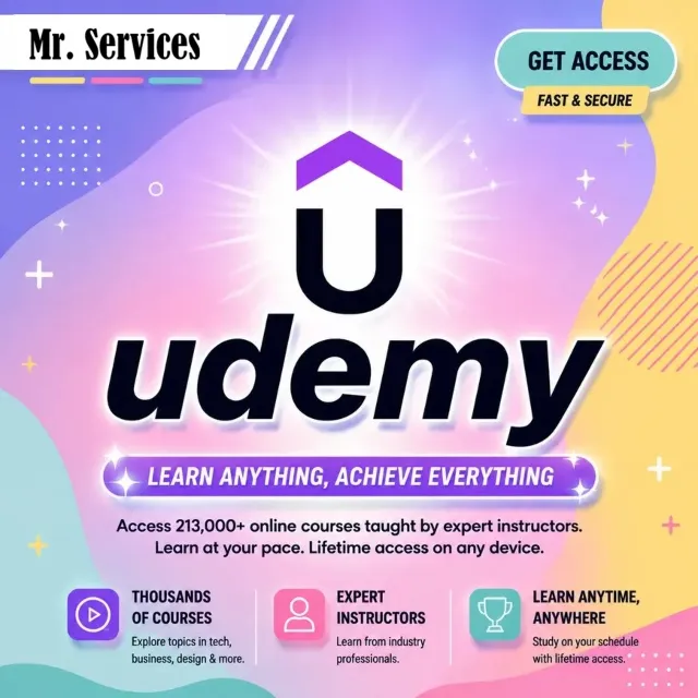 Бизнес-план Udemy 7/14/30/90/180/365 дней | Доступ к более чем 25000 курсам