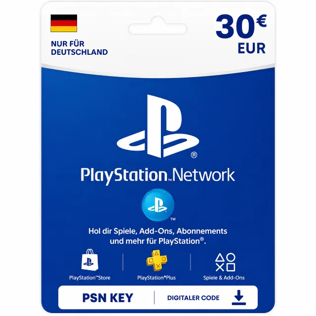 PlayStation Network Card 30 EUR (DE) PSN Key GERMANY