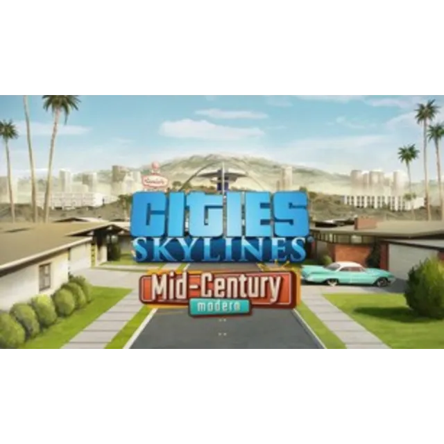 Cities: Skylines - Content Creator Pack: Mid-Century Modern (DLC) (PC) Steam Key GLOB