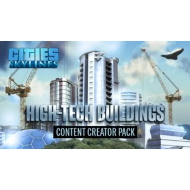 Cities: Skylines - Content Creator Pack: High-Tech Buildings (DLC) Steam Key GLOBAL
