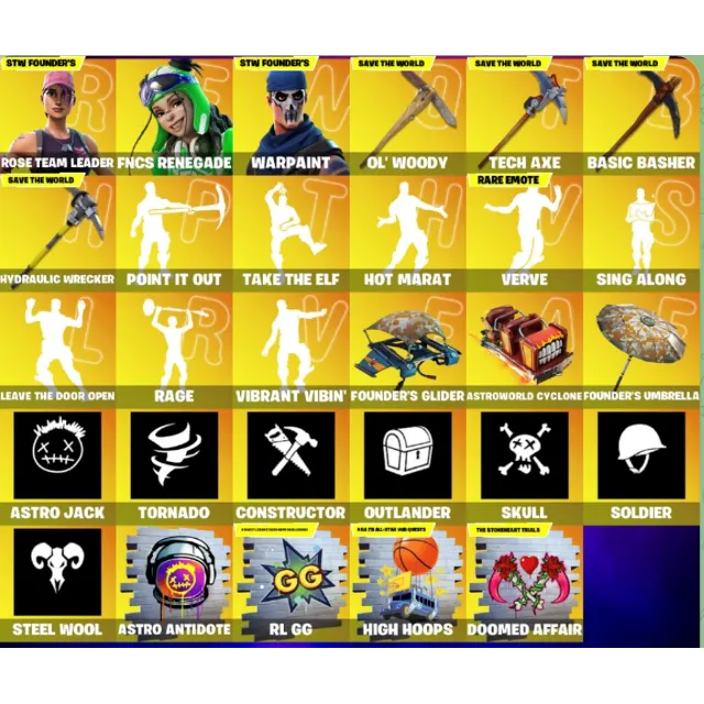 FN OG STW (ВСЕ ПЛАТФОРМЫ) 💎 186 скинов (16 платных) | Полный доступ +2  🎁