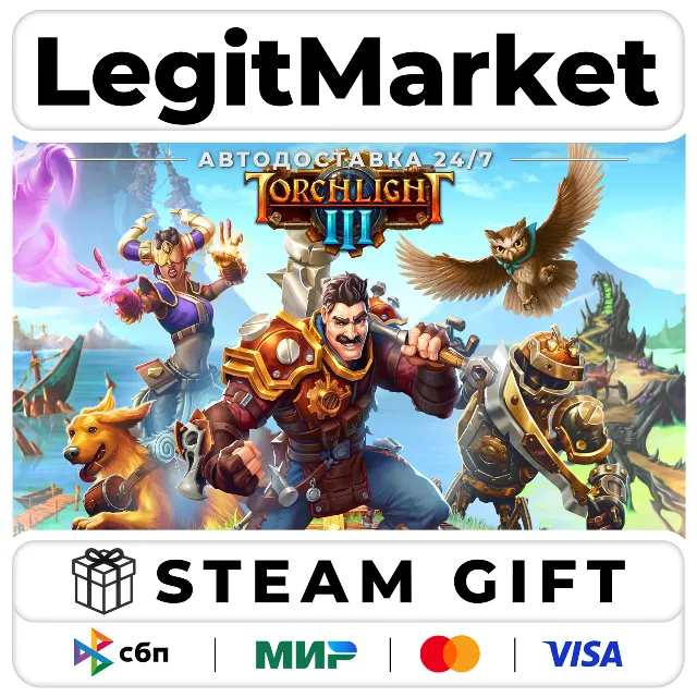 Torchlight III / Steam АВТО / РУ + МИР