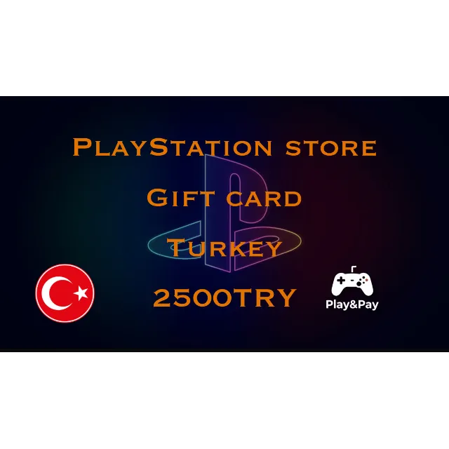 Карта пополнения PSN Турция 2500TRY
