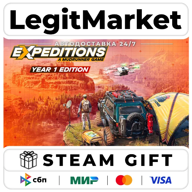 Expeditions: A MudRunner Game Year 1 Edition / Steam АВТО / РУ + МИР