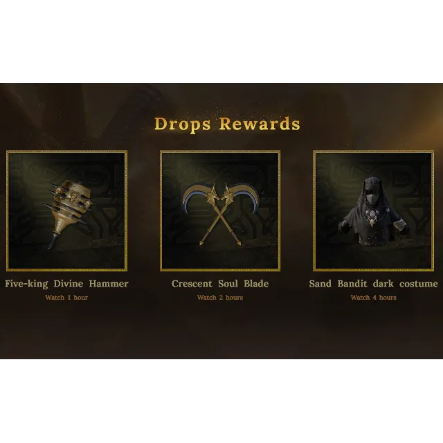 Soulmask 3/3💎Twitch Drop💎 Костюм песчаного бандита, Клинок лунной души, Молот Пяти
