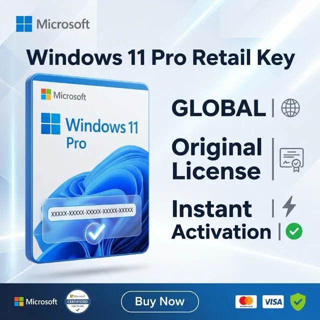 Windows 11 Pro Retail ключ GLOBAL | Оригинальная лицензия | Мгновенная активация |