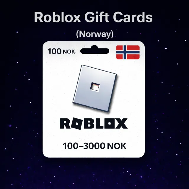 Roblox Gift Cards (Норвегия) 100–3000 NOK | Коды пополнения