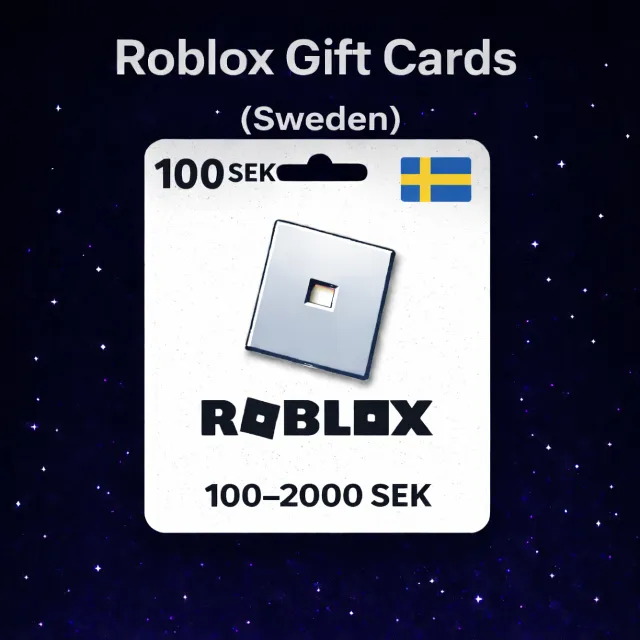 Roblox Gift Cards (Швеция) 100–2000 SEK | Коды пополнения