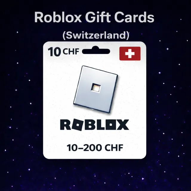 Roblox Gift Cards (Швейцария) 10–200 CHF | Коды пополнения